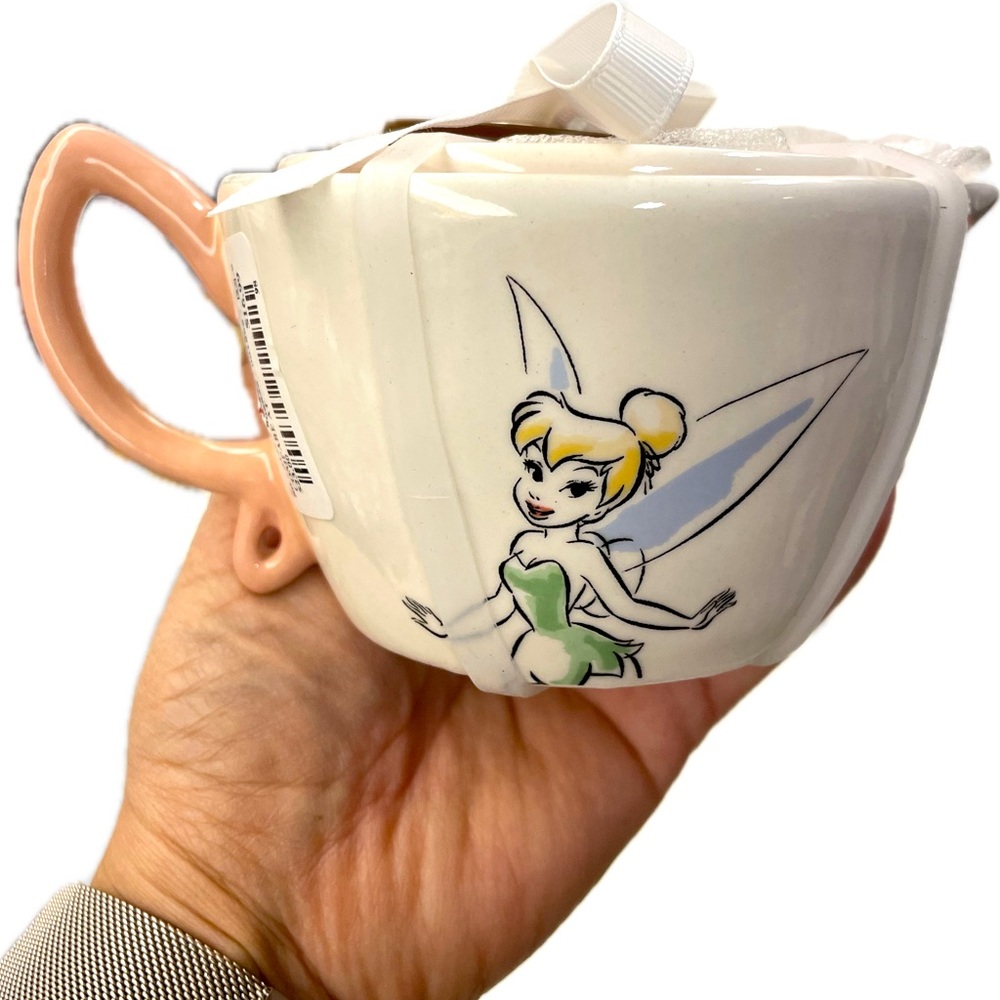 NWT Rae Dunn Tinkerbell Measuring Cups with pink handle & interior - Picture 2 of 5